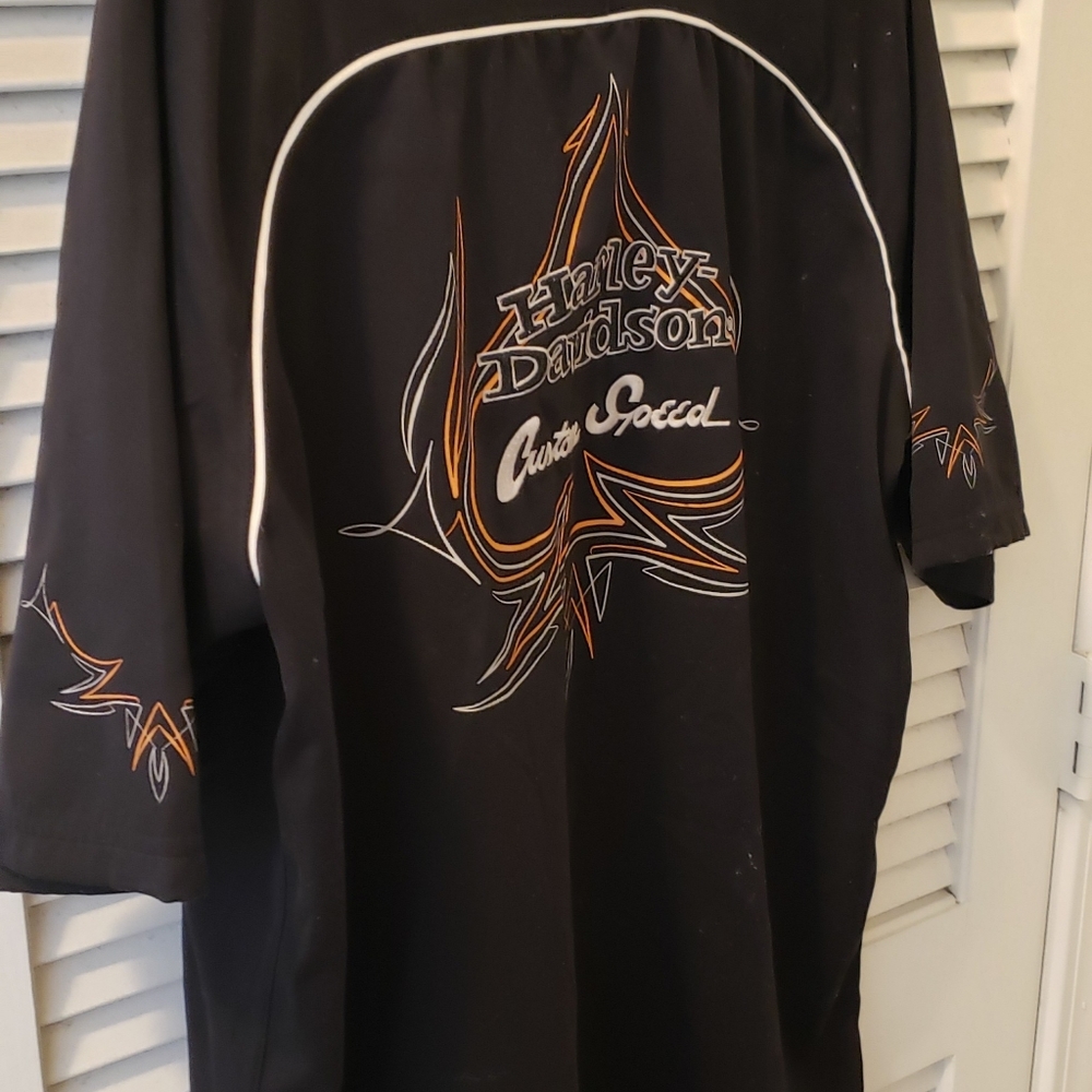 Harley Davidson button down shirt
